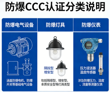 防爆CCC认证产品完整分类