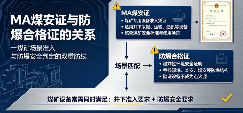 MA（煤安证）和防爆合格证的关系