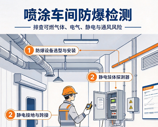 喷涂车间防爆检测